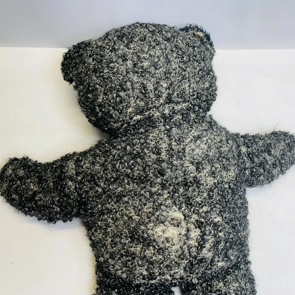 Teddy‎ Bear Black Old Vintage Look Plush Bear Artist Shaggy 18